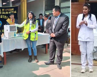 Red de Salud de Antabamba recepciona modernos equipos donados para análisis de sangre y odontología 