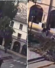 Cusco: turista se salva de milagro tras caerle un árbol encima mientras descansaba en la Plazoleta Regocijo 
