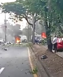 Al menos cinco muertos por explosión de coche bomba junto a base militar en Colombia  