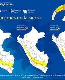 Senamhi emite alerta de lluvias hasta el 10 de setiembre en Apurímac 