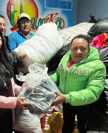 Radio Titanka entrega ayuda humanitaria a DISA Apurímac II para enfrentar ola de frío 