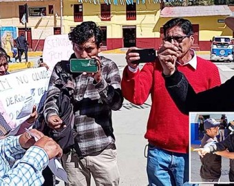 Alcalde de Tapairihua protagoniza bochornoso incidente al término de reunión de trabajo en Chalhuanca