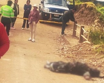 Hallan cuerpo calcinado de hombre en vía que conduce a localidad de Ocobamba
