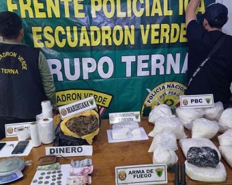 Ica: caen “Los fuertes de Parcona” con 30 kilos de drogas, armas de fuego y municiones