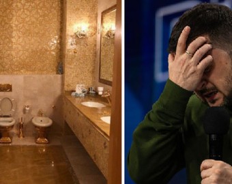 Descubren un inodoro de oro en la casa de un socio de Zelenski 