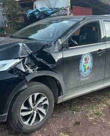 Consejero Jaime Osorio denuncia choque de moderna camioneta de UGEL Cotabambas