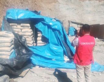 Hallan 761 bolsas de cementos vencidas en obra ejecutada por Dirección Regional de Transportes Apurímac