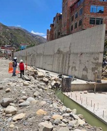 Detectan irregularidades en ejecución de obra de defensa ribereña en Chalhuanca