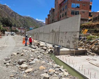 Detectan irregularidades en ejecución de obra de defensa ribereña en Chalhuanca