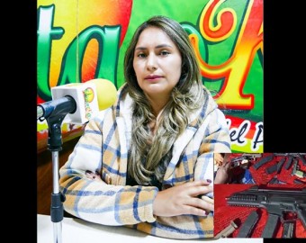 Desconocido amenaza a periodista Analí Andrade con video de armas de fuego