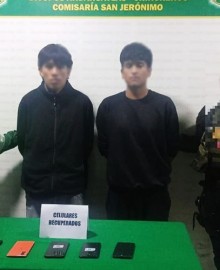 Policía desbarata banda dedicada al robo de celulares en San Jerónimo 