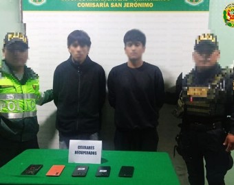 Policía desbarata banda dedicada al robo de celulares en San Jerónimo 