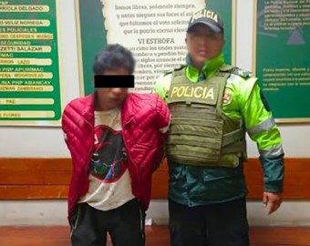 Policía rescata a ladrón que fue atado a poste por pobladores del barrio San Javier 