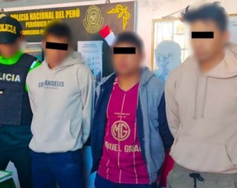Detienen a tres sujetos que intentaron robar en obra de Tamburco 