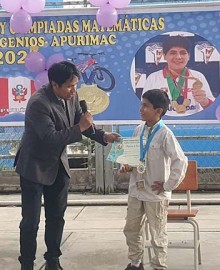 Talento que inspira: niño Carlos Mendoza representará a Apurímac en la final de concursos nacionales de matemáticas