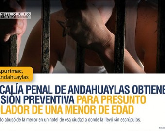 9 meses de prisión preventiva para joven de 19 por ultrajar a menor de 12 años