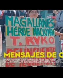 Marcha a favor de la PNP hizo lo mismo que critican a la generación Z 