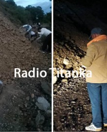 Derrumbe cae sobre carretera y deja aislados a pobladores de Chuyama y Río Blanco, en Los Chankas
