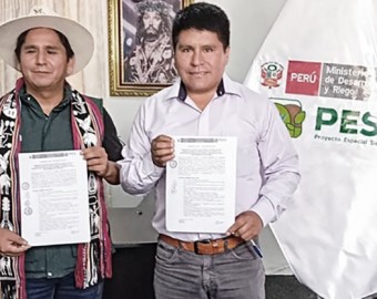 Proyecto Especial Sierra, Centro Sur y municipio de Curasco firman convenio de cooperación interinstitucional