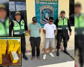Decomisan más de 95 kilos de clorhidrato de cocaína en Ocobamba 