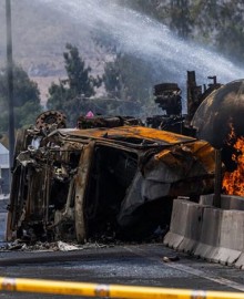 Chile: explosión de camión con gas en Santiago deja 4 muertos y 17 heridos