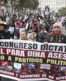 Discurso de Boluarte en medio de protestas y represión