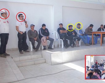 Captan a gerente y regidor de Municipalidad Provincial de Abancay en acto público con candidatos de Ahora Nación