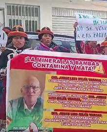 Comuneros de Huancuire se movilizan contra Minera Las Bambas y emplazan a funcionarios de la triple AAA Pampas Apurímac