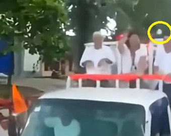 Keiko Fujimori recibió impacto de globo con agua durante recorrido político en Iquitos