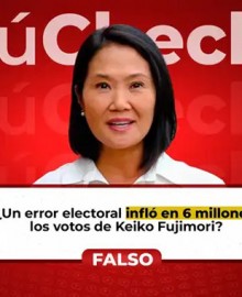 Es falso que los JEE hayan rectificado 6 millones de votos