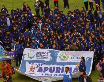 Numerosa delegación apurimeña participa en Etapa Macrorregional de Juegos Escolares Deportivos y Paradeportivos