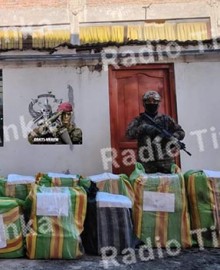 Agentes de la Dirandro intervienen vehículo que transportaba más de 405 kilos de marihuana, en Huaccana