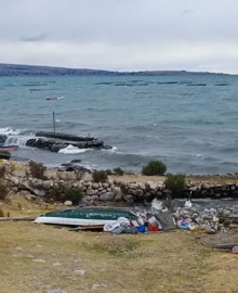 Puno: olas gigantes hunden jaulas y provocan la pérdida de 200 toneladas de trucha en lago Titicaca