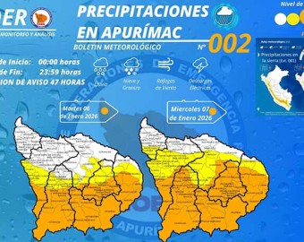 Pronostican lluvias intensas las próximas 48 horas en toda la región 