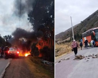 Huancavelica: transportistas de Acobamba inician paro indefinido por mal estado de carreteras