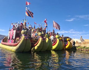 Puno: tradicional escenificación de la salida de Manco Cápac y Mama Ocllo