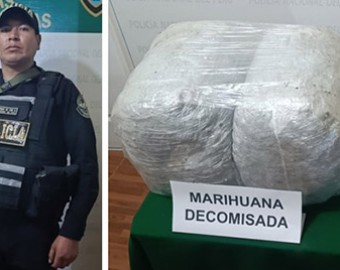 Otro sujeto cae con 11 kilos de marihuana en Huaccana 