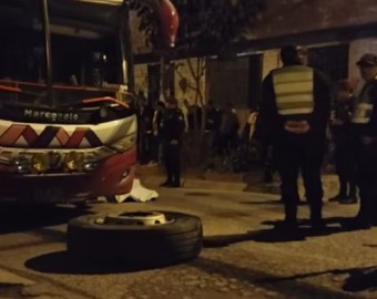 Ayacucho: padre de familia muere aplastado al intentar cambiar la llanta de un bus
