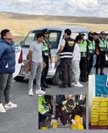 Cuatro sujetos caen con más de 80 kilos de clorhidrato de cocaína en Pampachiri 