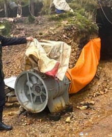 Incautan equipos de labor minera informal en Pachaconas
