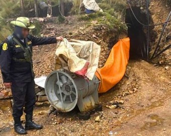 Incautan equipos de labor minera informal en Pachaconas