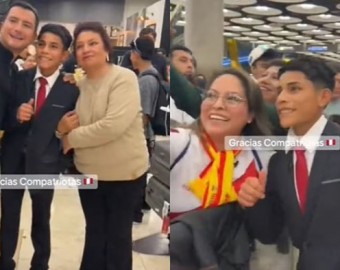 ‘Pol Deportes’ llegó a España y fue recibido por la comunidad peruana: “Gracias por el cariño”