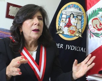 En plena crisis política y ataques contra Fiscalía de la Nación presidenta del Poder Judicial arriba a la ciudad de Abancay 