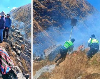 Temporada de incendios forestales cobra su primera víctima en Chuicuni, Challhuahuacho 