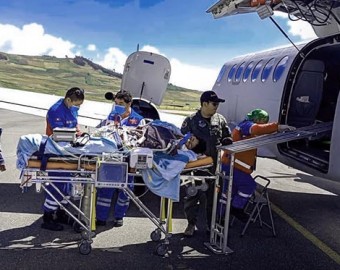 En ambulancia aérea trasladan a menor de 15 años en estado grave a Lima 