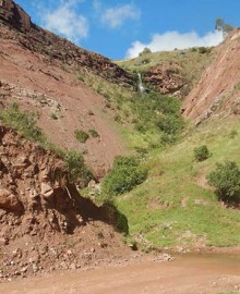 Ingemmet identifica zona de alto peligro por deslizamientos en el sector Puitoc, en Andarapa