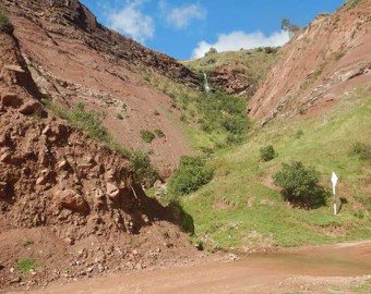 Ingemmet identifica zona de alto peligro por deslizamientos en el sector Puitoc, en Andarapa