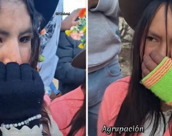 Huancavelica: jóvenes causan furor en redes y explican por qué se tapan la boca al cantar