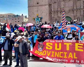 Puno: el magisterio advierte que no reconocerá a Keiko Fujimori como presidenta