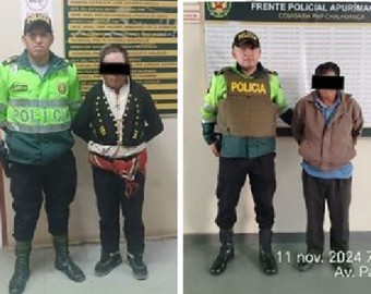 Detienen a dos sujetos acusados de violación sexual en agravio de menores